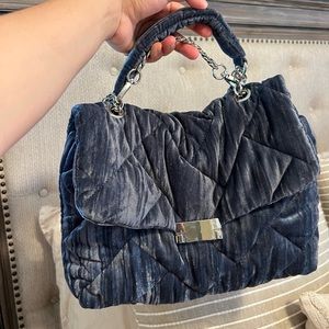 Zara velvet purse